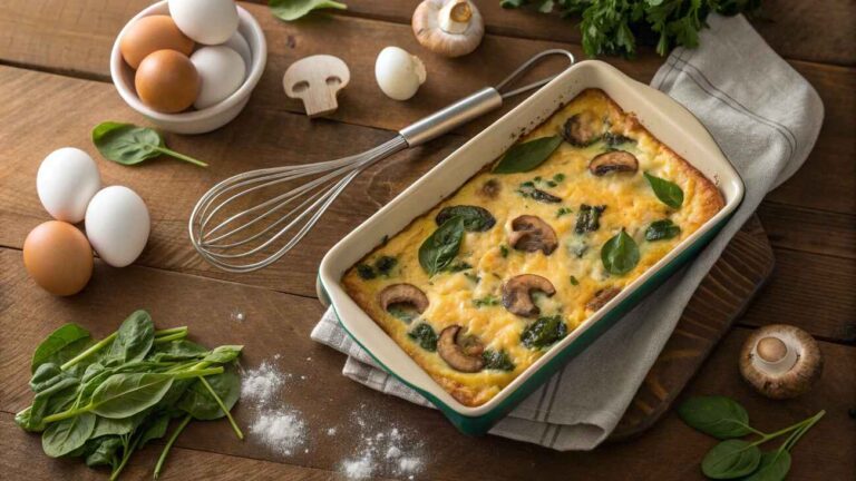 How To Make The Perfect Spinach And Mushroom Egg Casserole 7 Freshly Baked Spinach And Mushroom Egg Casserole